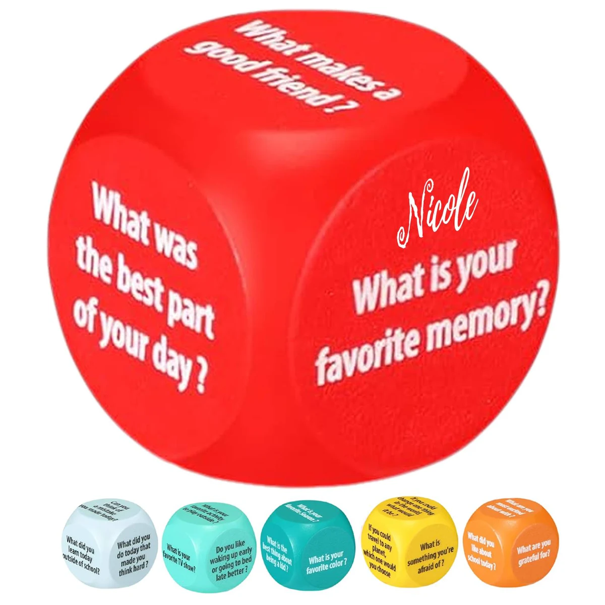 PU Foam Dice Cube Stress Reliever Conversation Toy 1