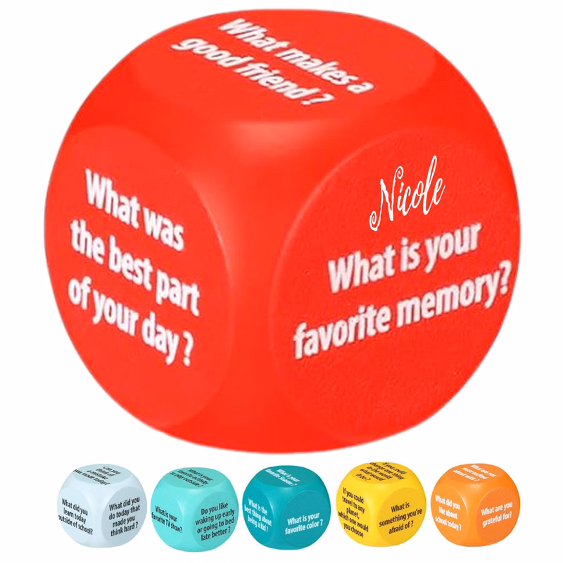 PU Foam Dice Cube Stress Reliever Conversation Toy