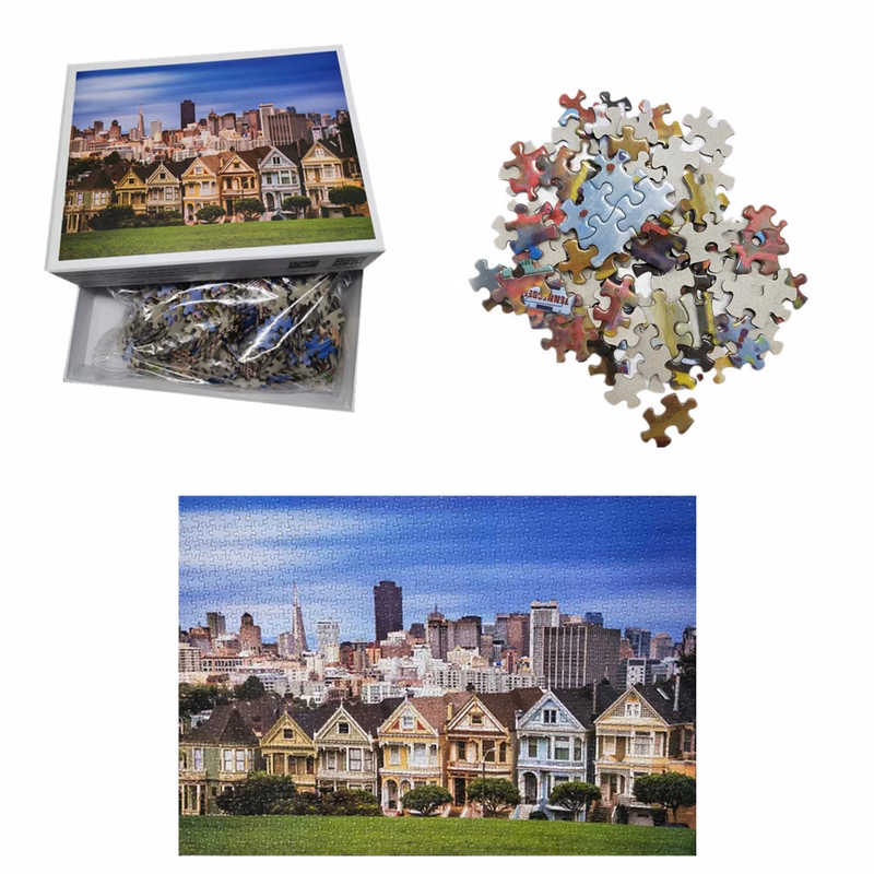 1000 Piece Custom Printed Puzzle and Box
