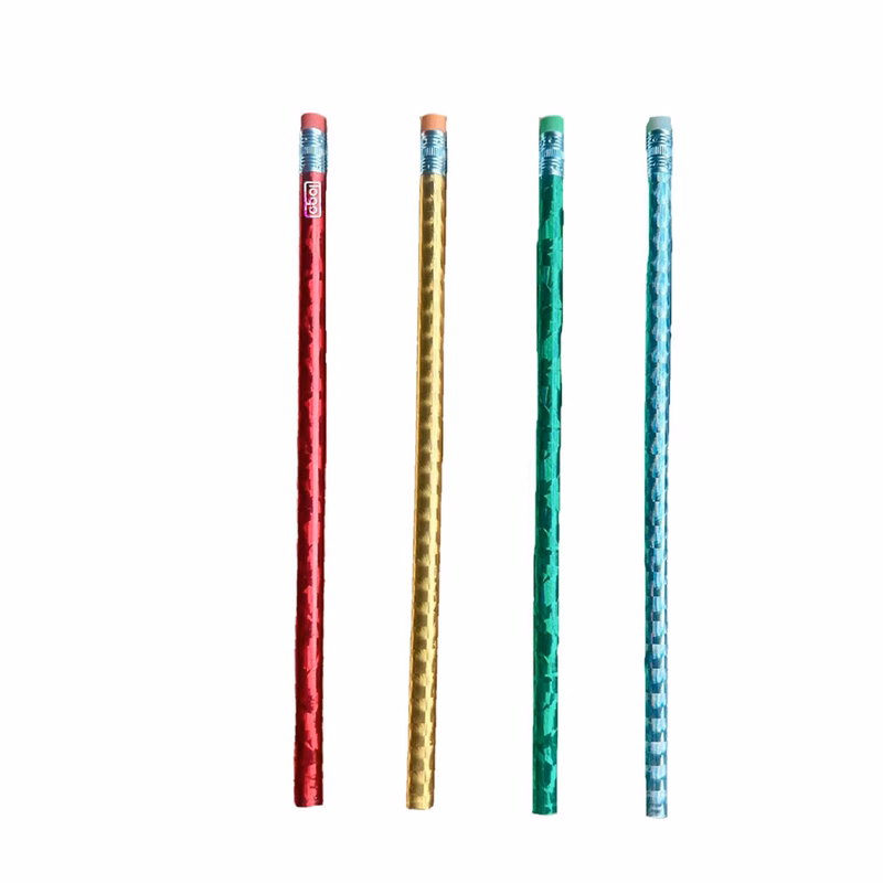 Wooden Holographic Round Pencil