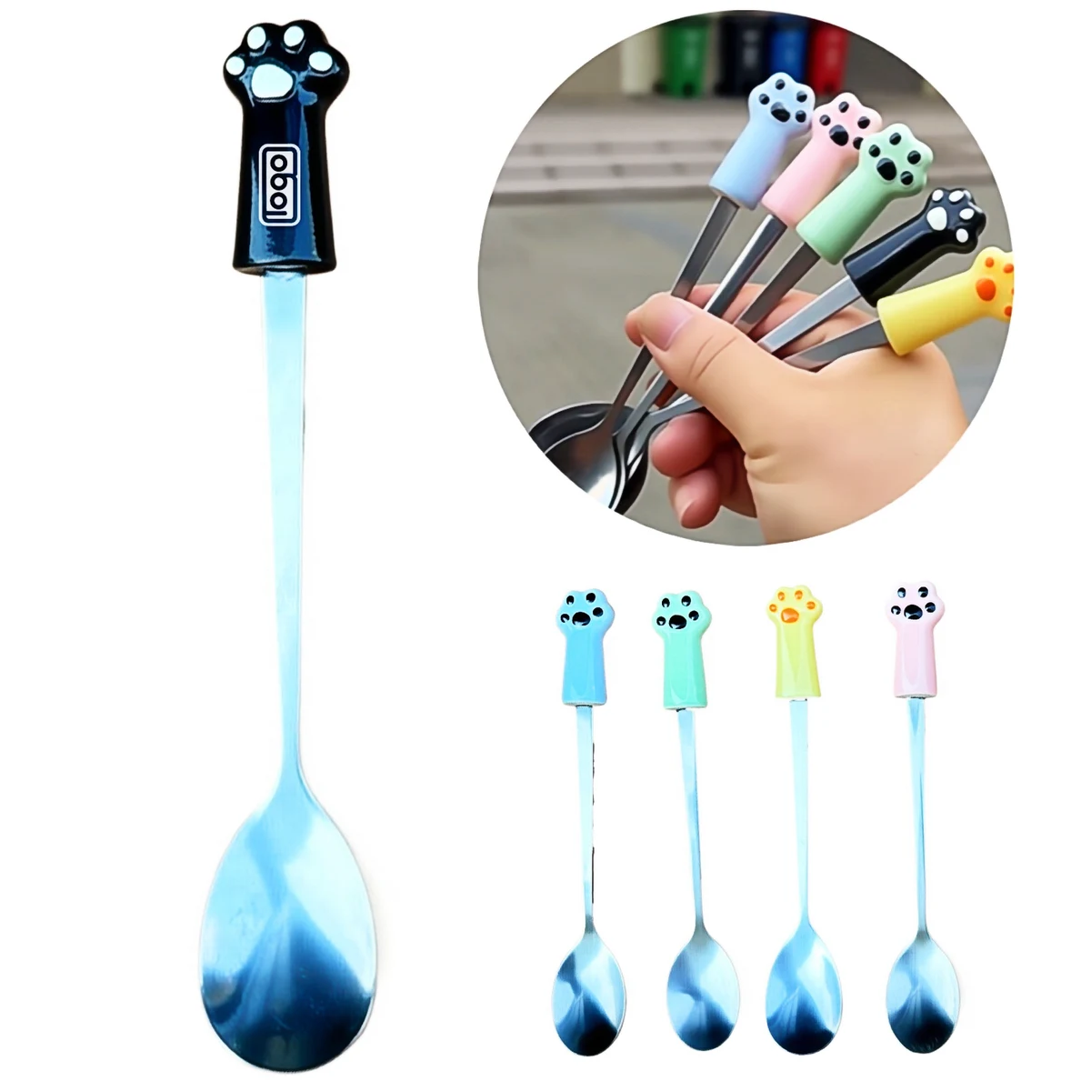 Stainless Steel Cat Paw Spoon 1