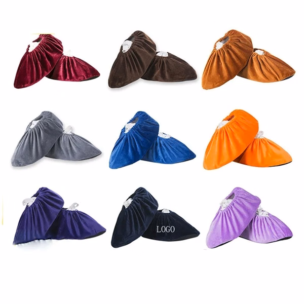Custom 12 Inch Flannel Shoe Cover — Full-Color Reusable Hygiene Protector