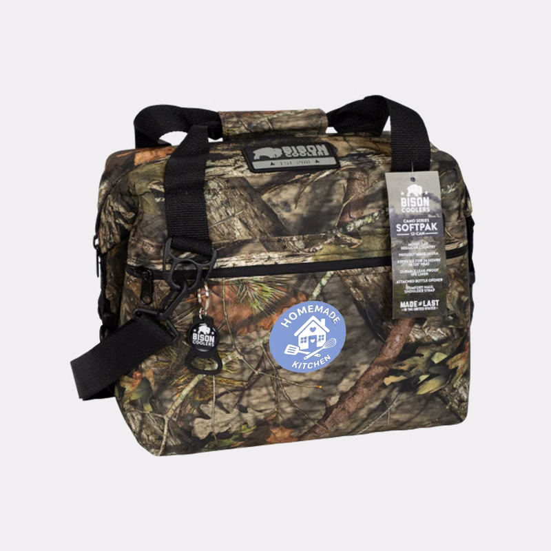 Mossy Oak® 12-Can Bison® USA-Made SoftPak Cooler Bag (13" x 8" x 11")