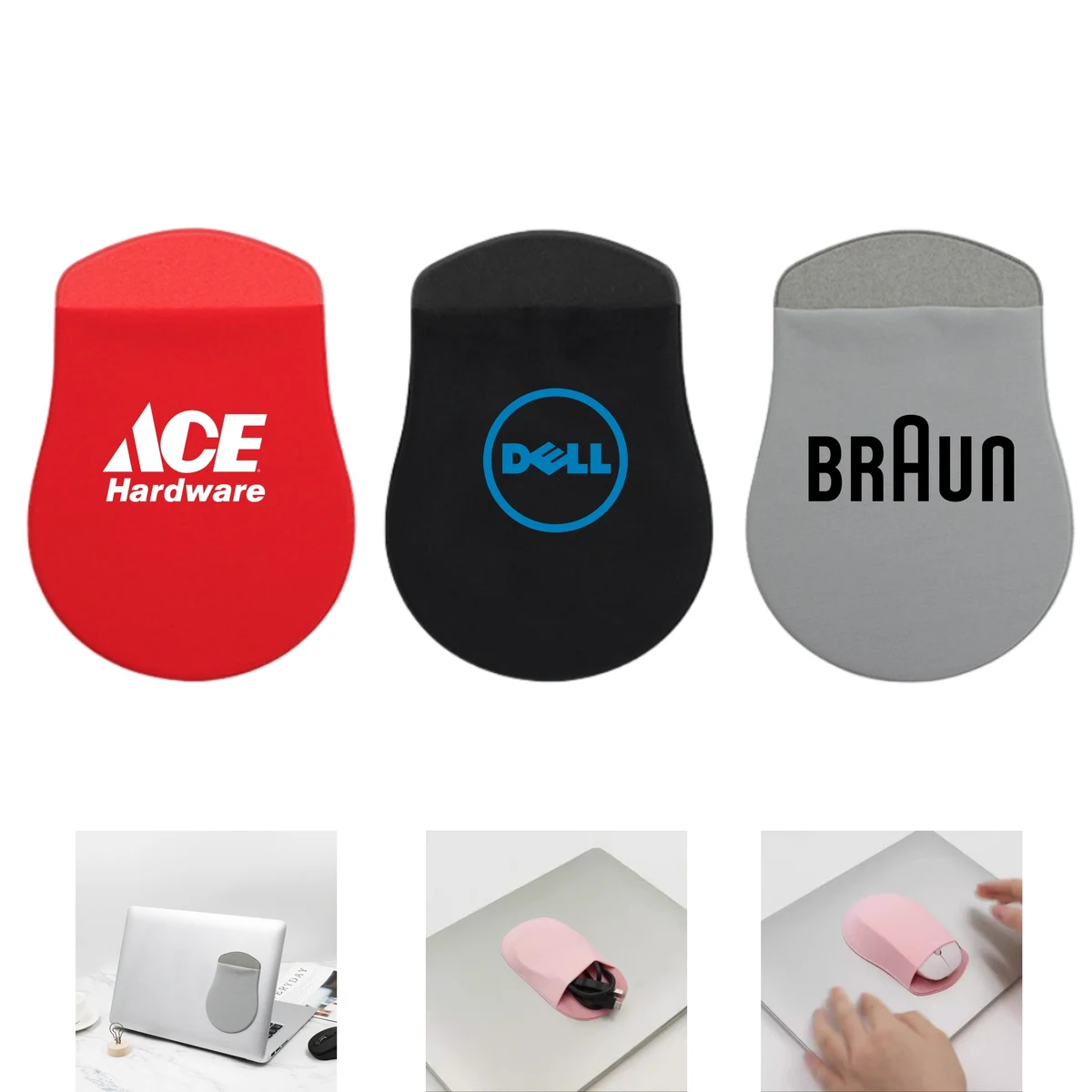 Adhesive Wireless Mouse Holder Sticker 1