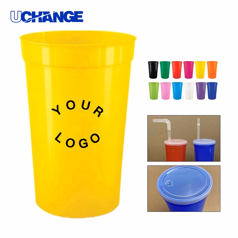 Reusable Plastic Stadium Cup 16oz for Outdoor Use