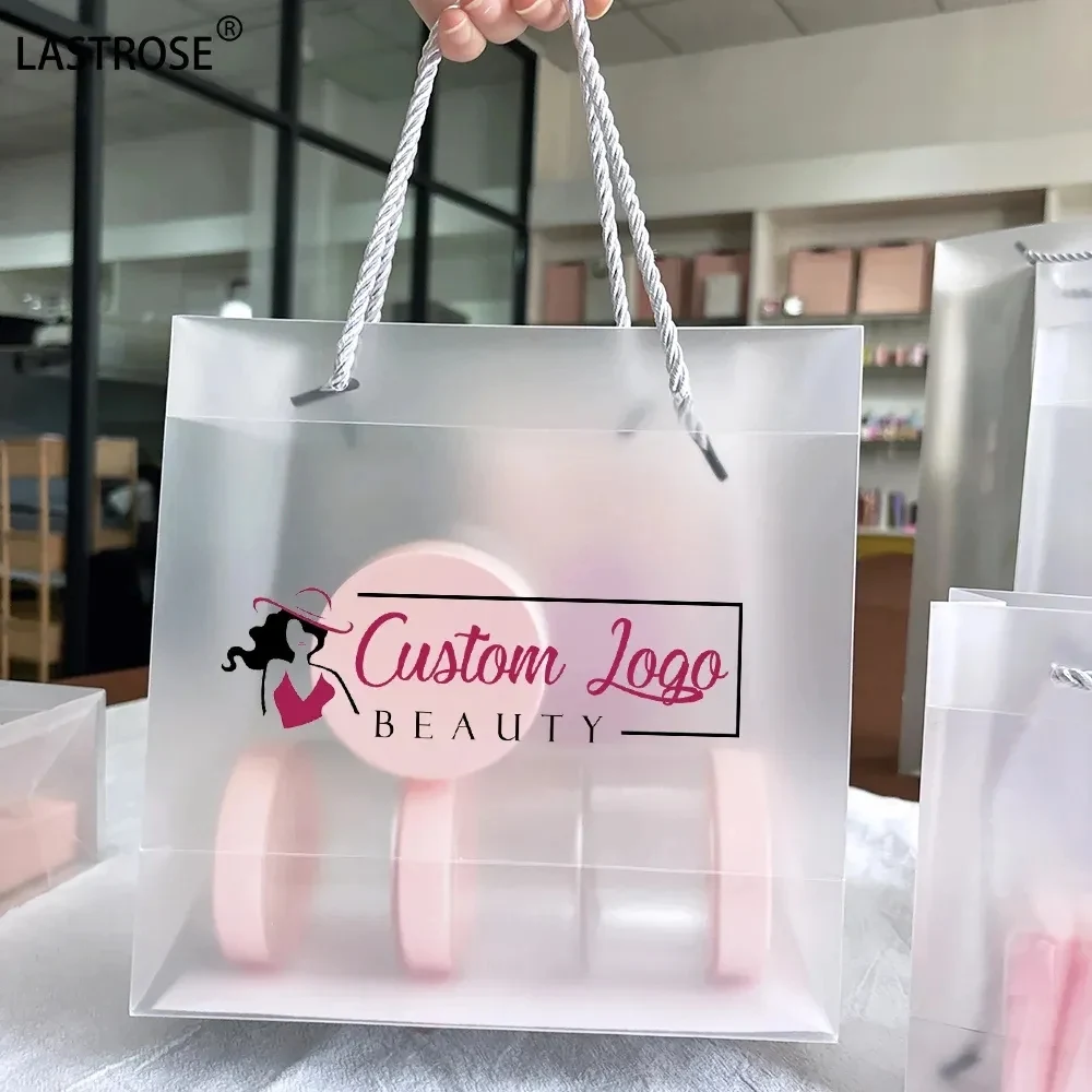Frosted Clear Shopper Bag with Insert 1