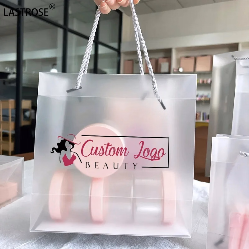 Frosted Clear Shopper Bag with Insert