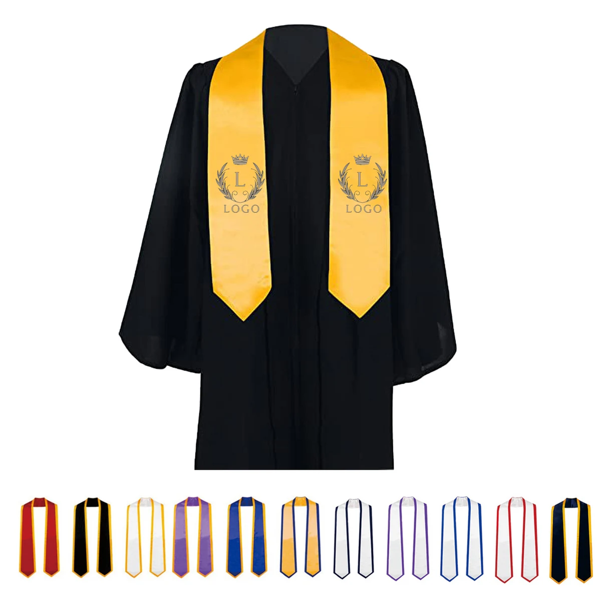 Customizable Logo Graduation Ribbon 1
