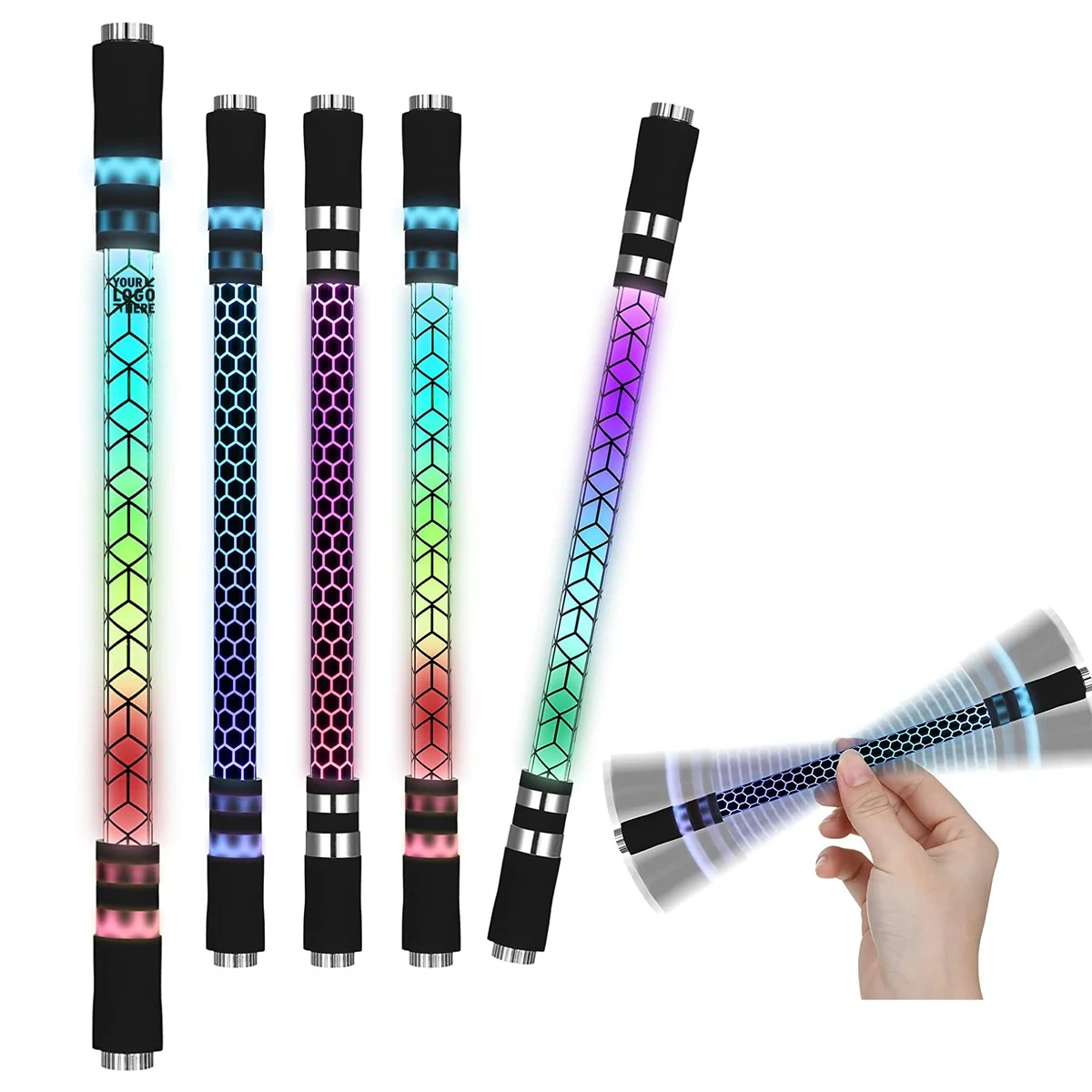 Finger Spin Luminous Ballpoint Pen 1