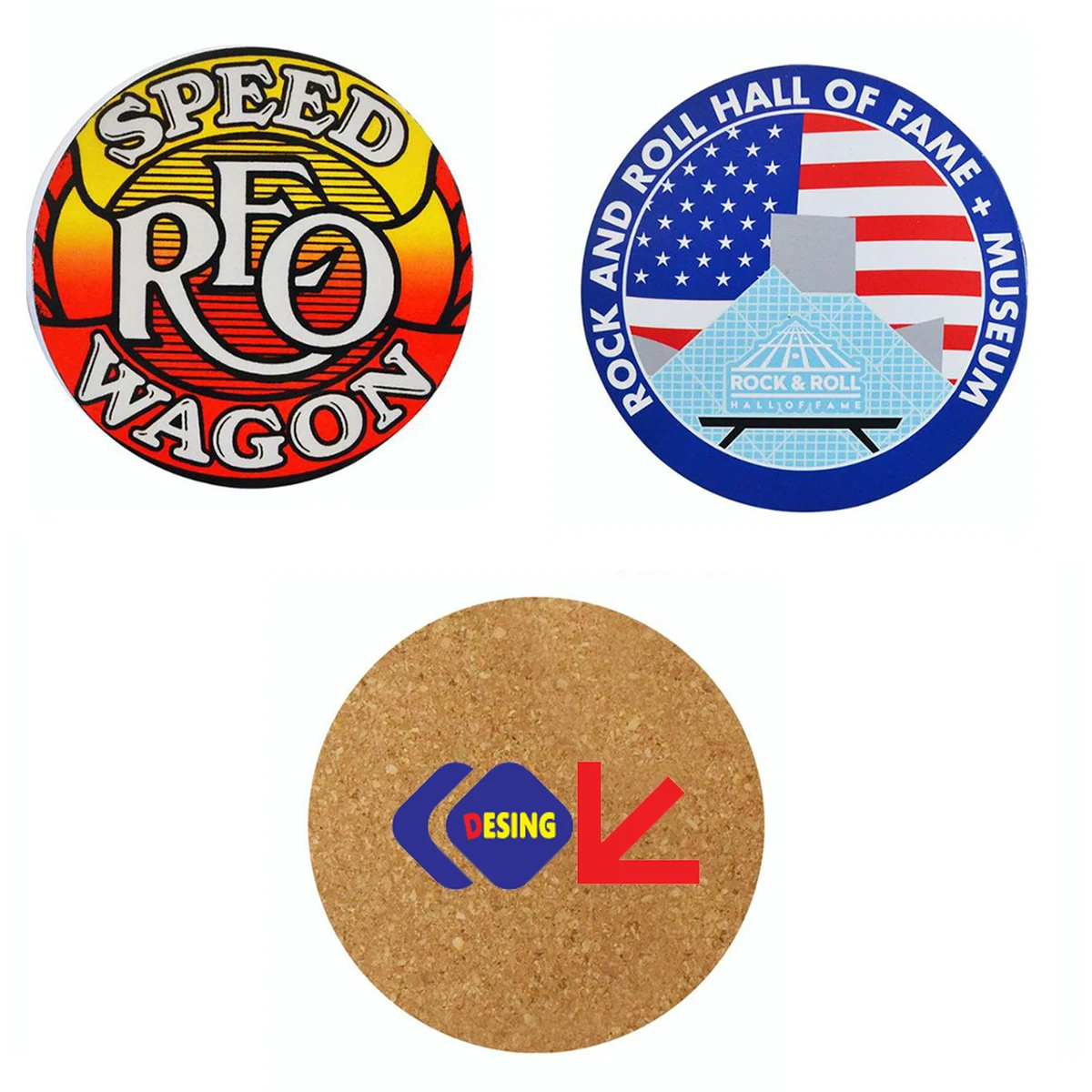 Custom 4" Double-Sided Paper Coaster 1