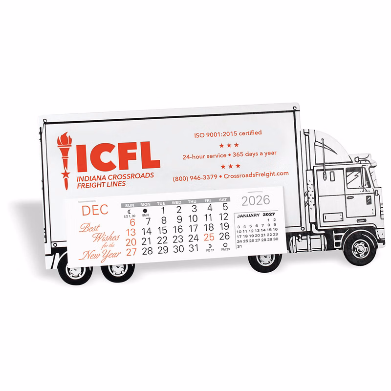Tractor Trailer Desk Calendar