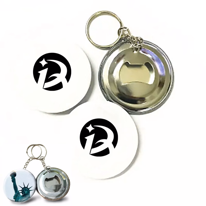 Tinplate Button Badge Bottle Opener Keychain
