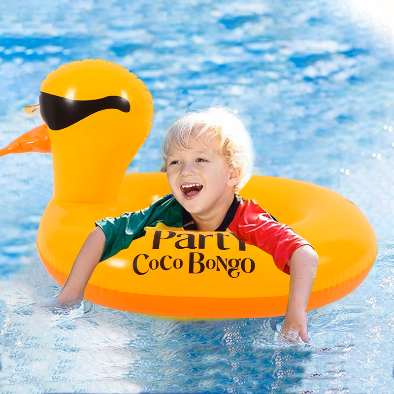 Duck Shape Environmental PVC Material Inflatable Swim Ring Tubes