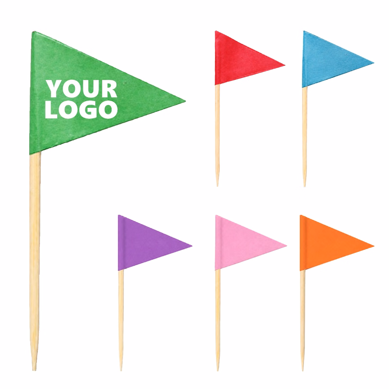 Triangle Paper Toothpick Flag