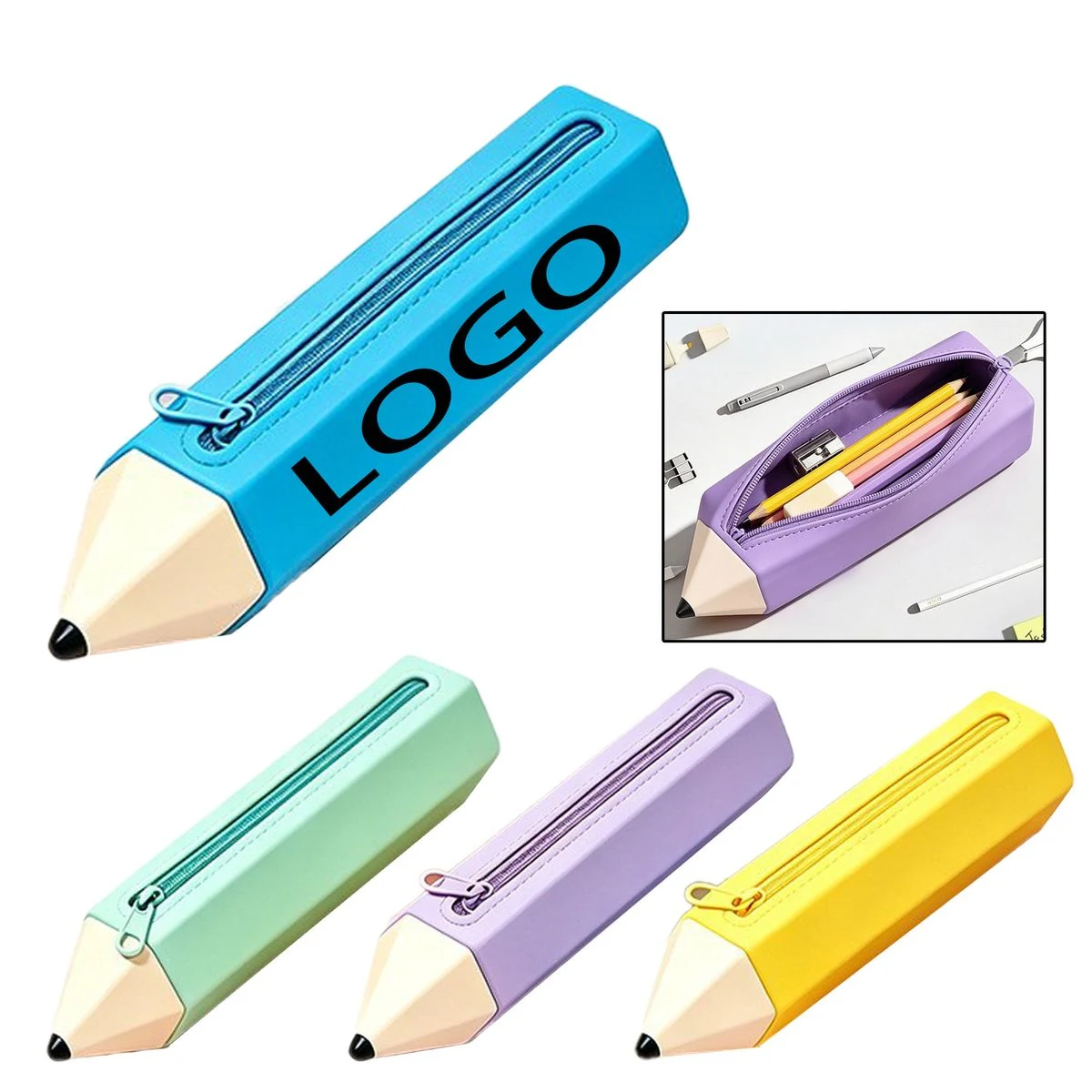 Novelty Pencil Form Stationery Storage Pouch 1
