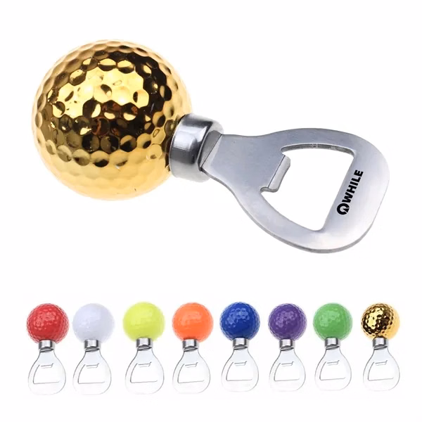 Custom Golf Ball Bottle Opener Stainless Steel — Sports Entertaining Gift