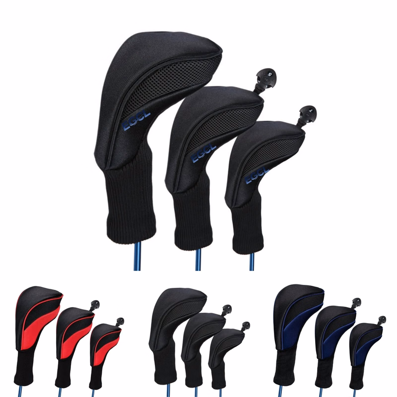 Golf Wood Club Protector 3-Piece Set