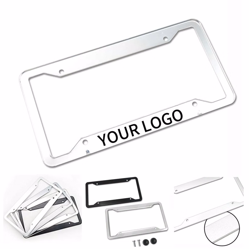 Metal License Frame with Full Color Front Decoration