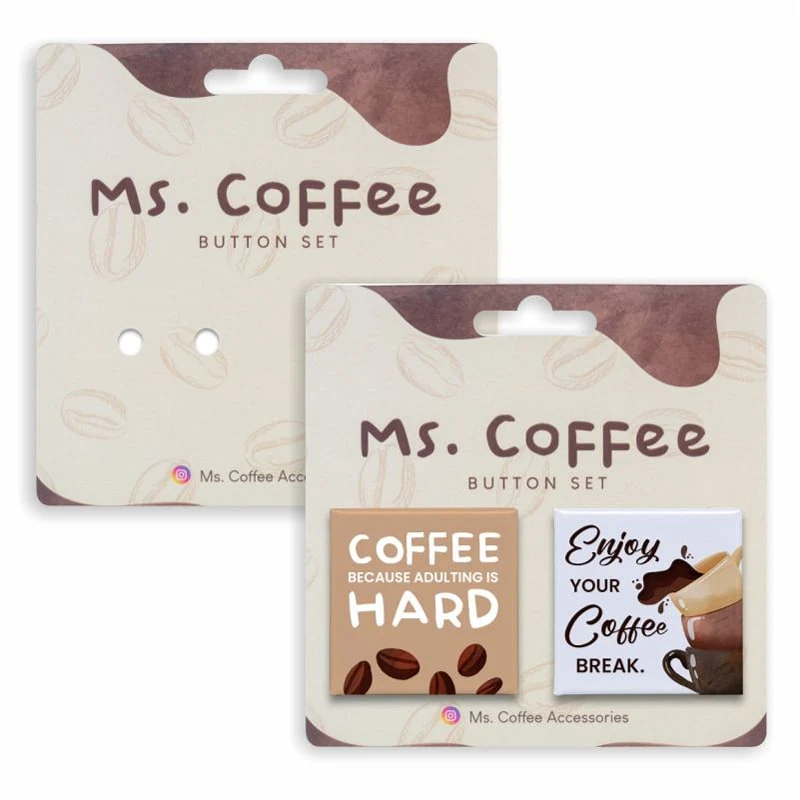 1.5" Square X 2 Button Packs 1