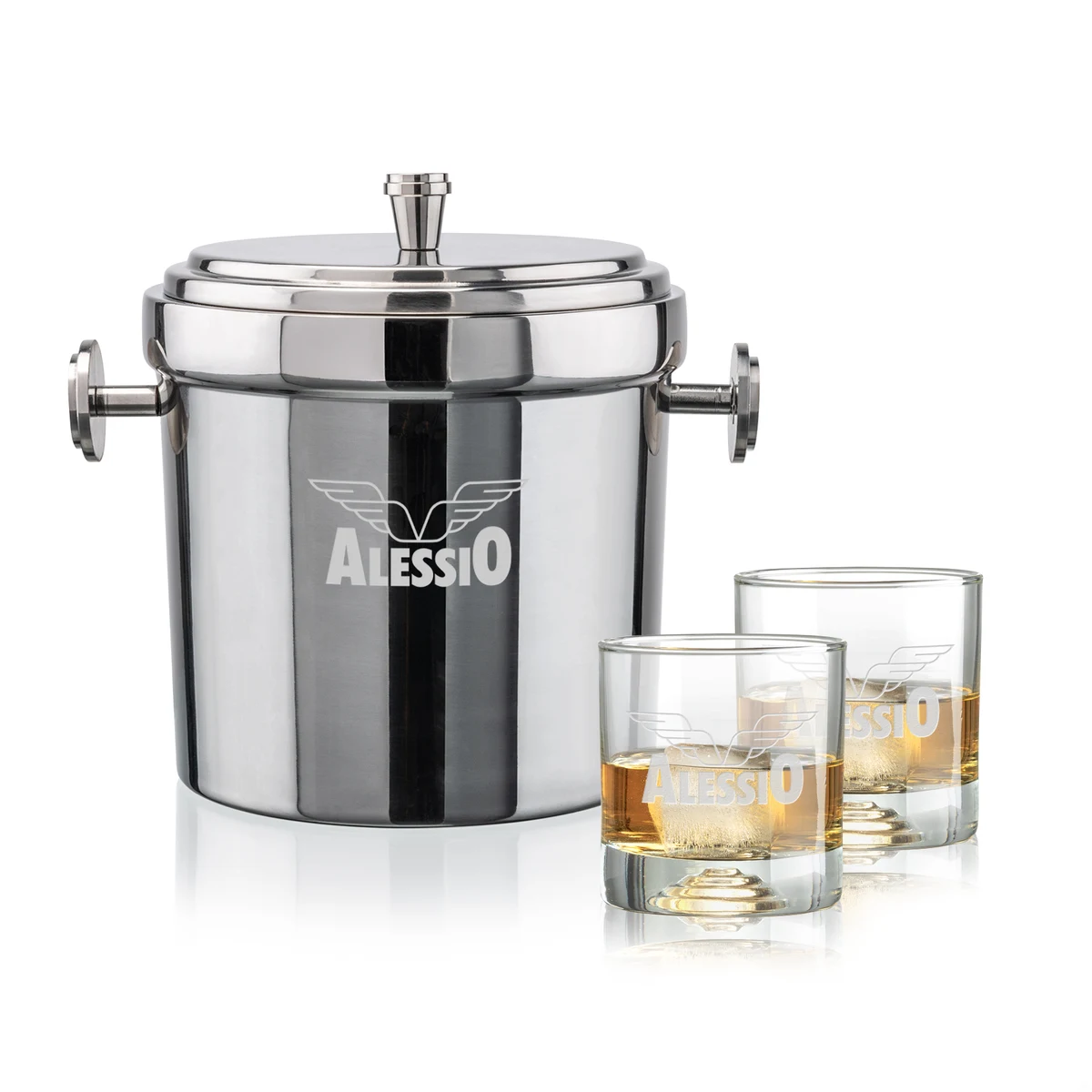 Milano Ice Bucket & Marbella On-the-Rocks Set 1