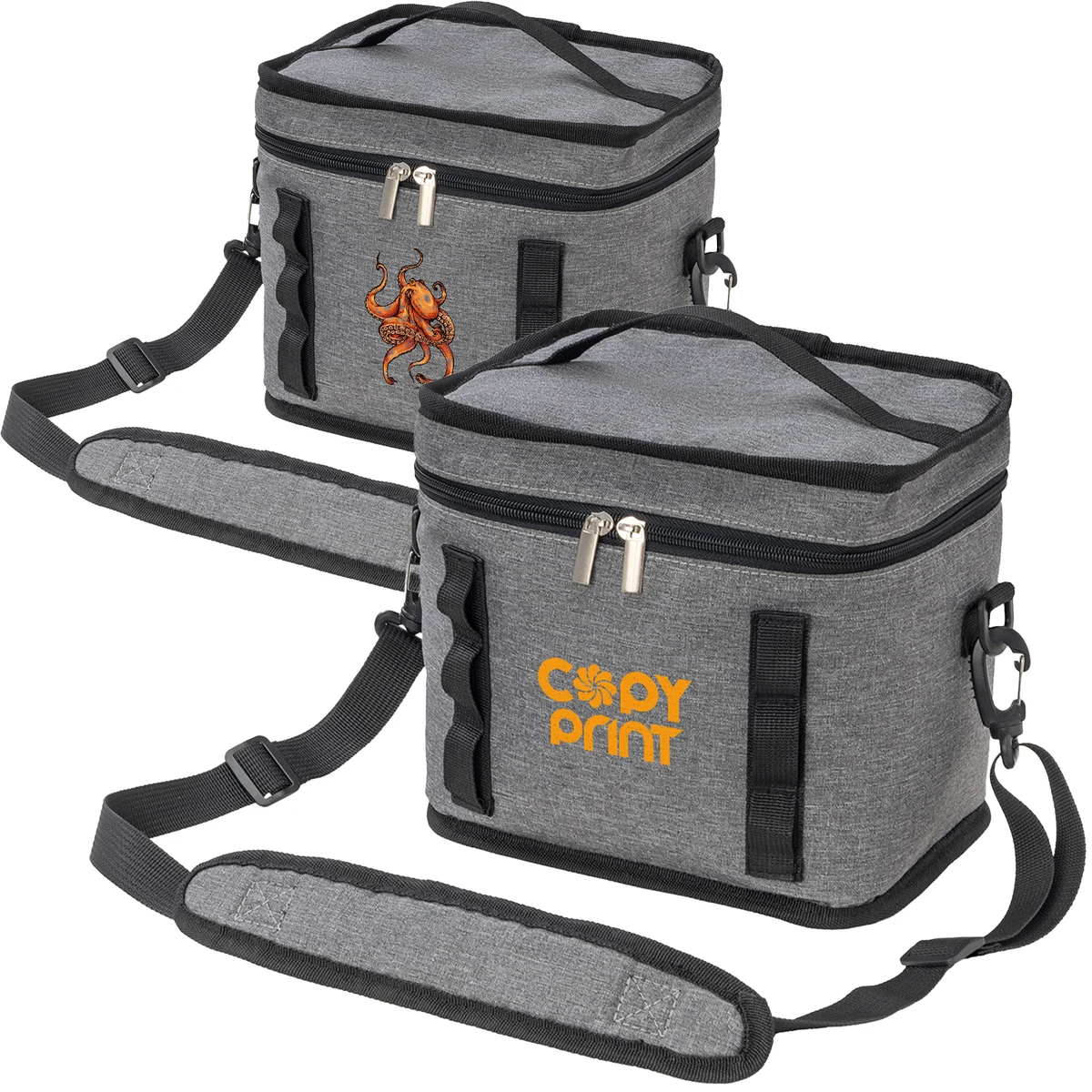 Heather Lite Insulated Lunch Bag w/ Top Handle & Crossbody Strap 1