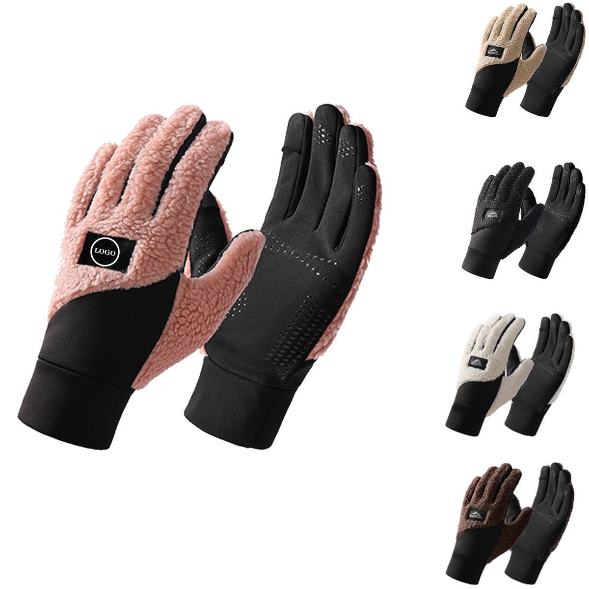 Warm Fleece Touchscreen Gloves with Anti-Slip Design 1