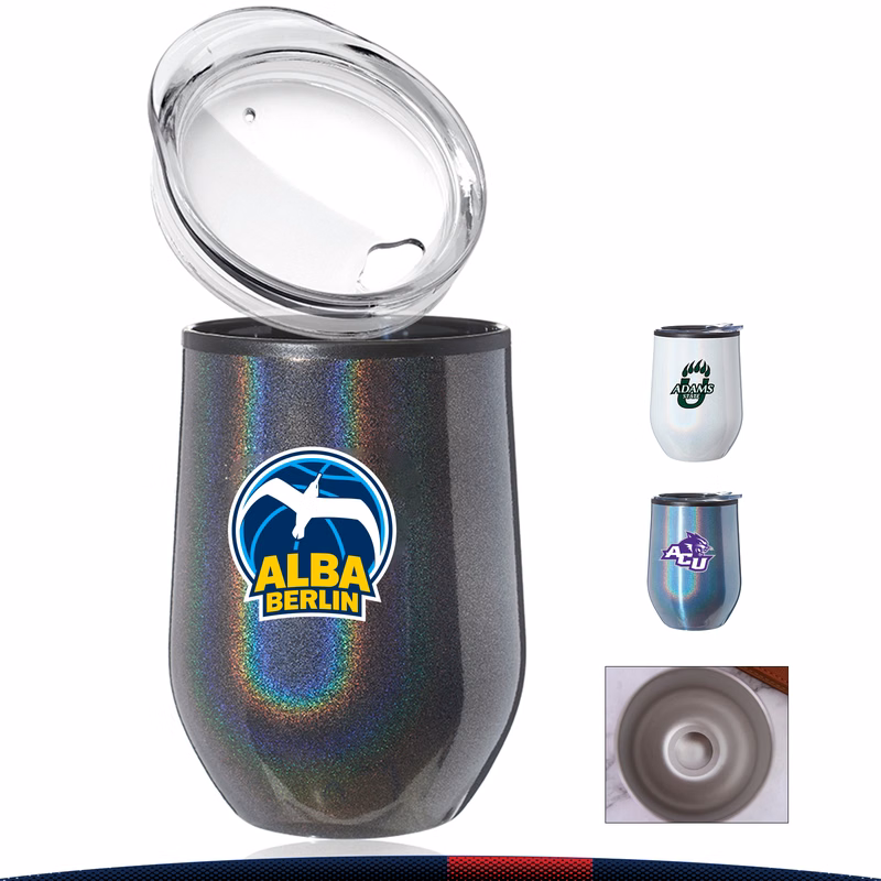 12 oz. Iridescent Stemless Wine Glasses