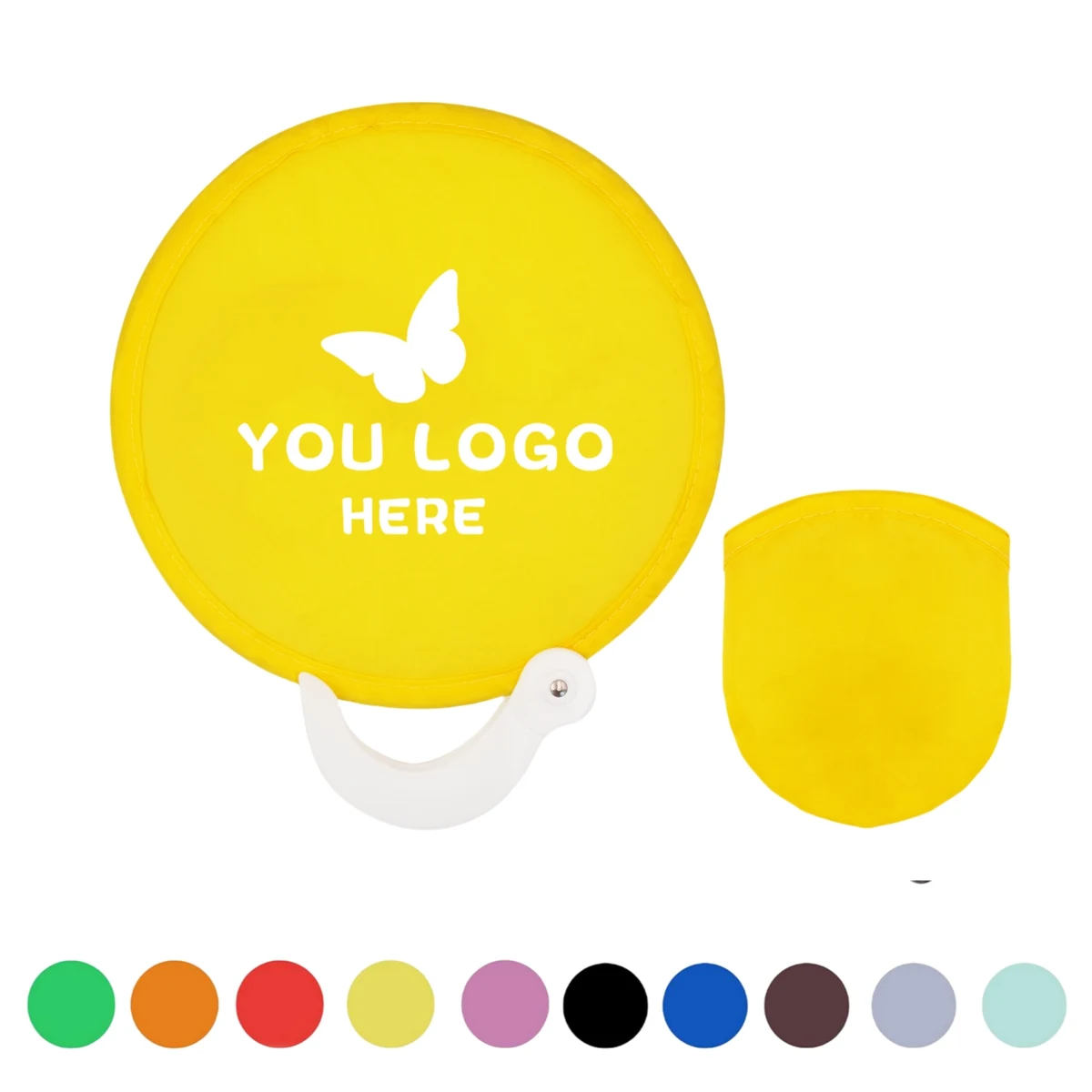 Foldable Round Nylon Fan w/Bag 1