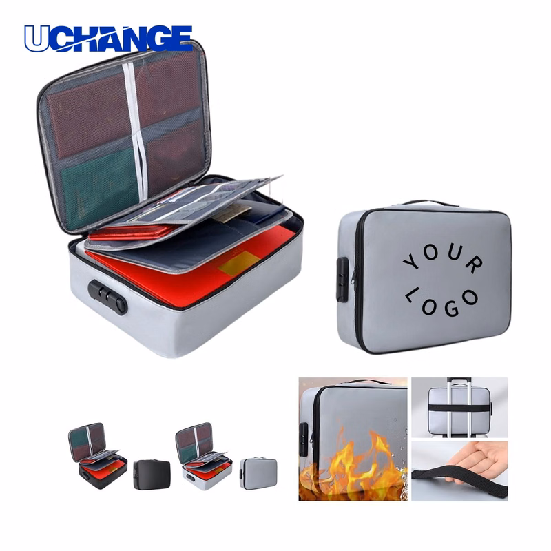 Polyester Document Bag Organizer with Handle and Lock 14 x 10 x 4 Inches