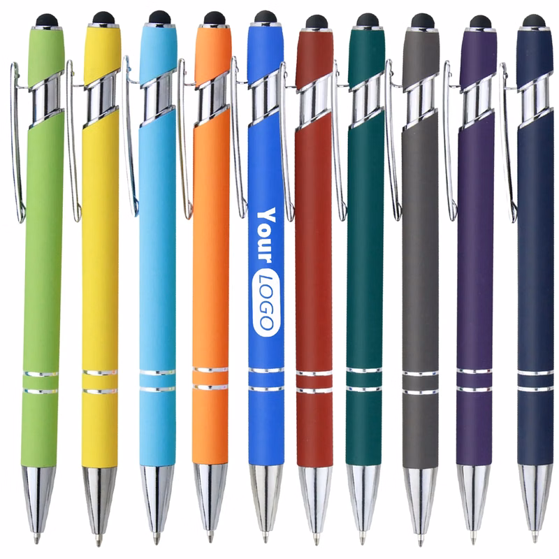Rubberized Soft Tactile Ballpoint Pen