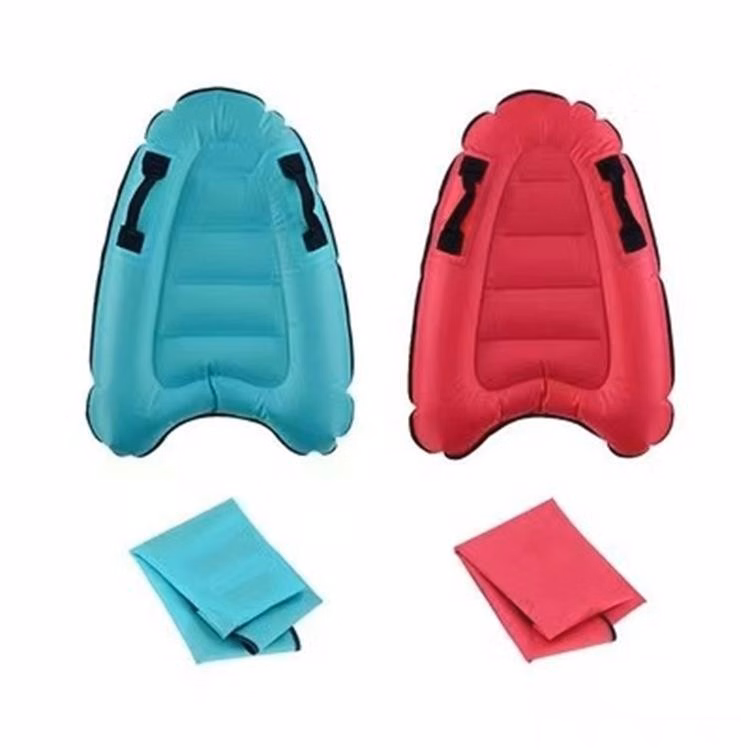 Kids Inflatable Boogie Board Lightweight Swimming Floating Surfboard