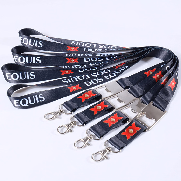 Dye Sublimation Lanyard with Metal Bottle Opener