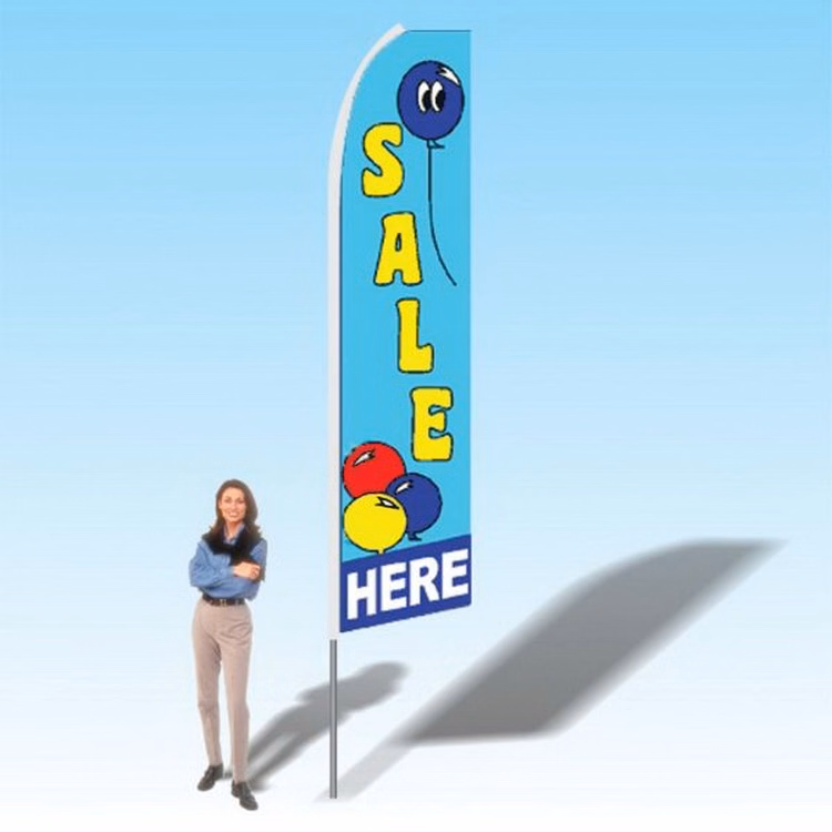 15FT Sale Here Balloons Advertising Banner Flag