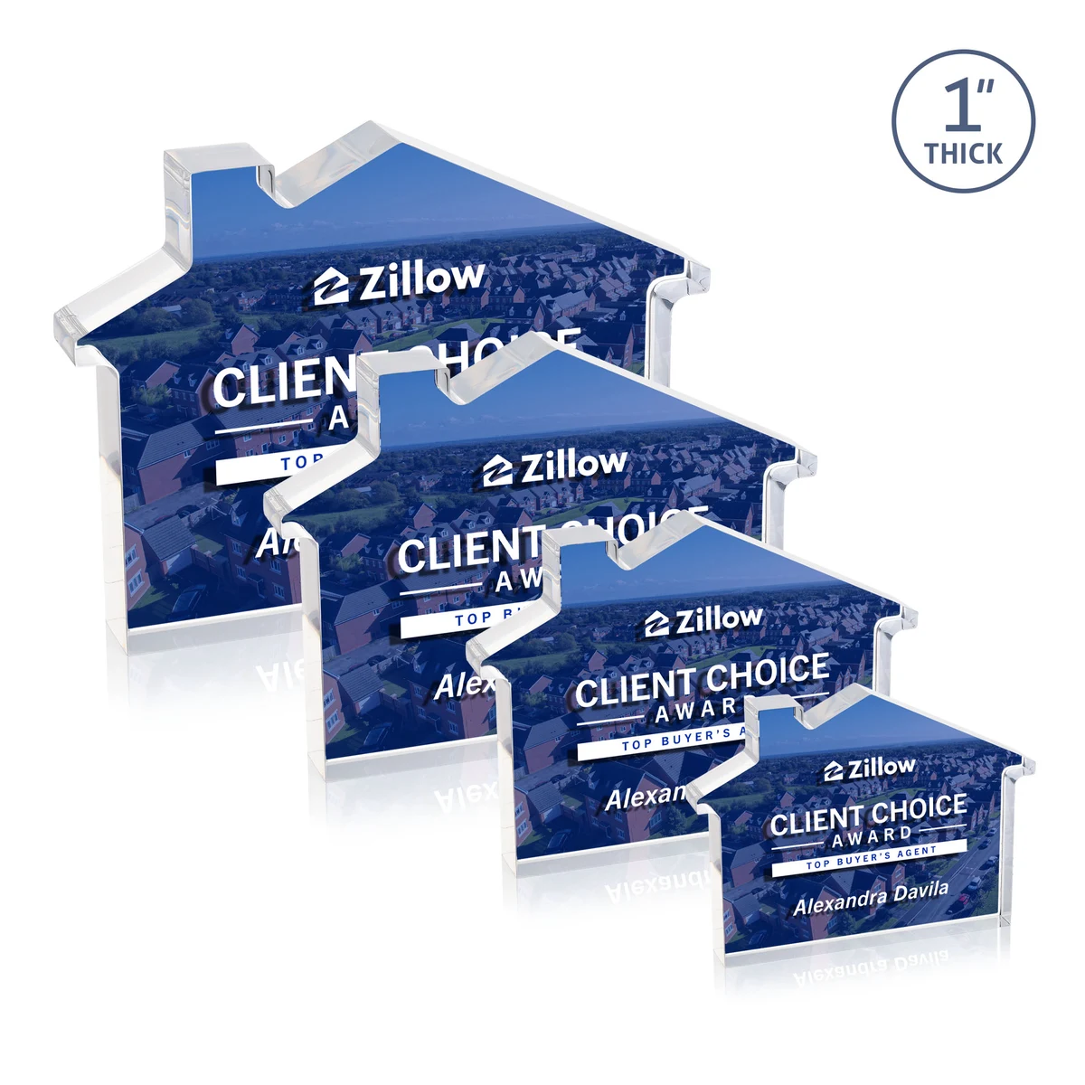 Homestyle VividPrint™ Double Sided Award - Clear 1