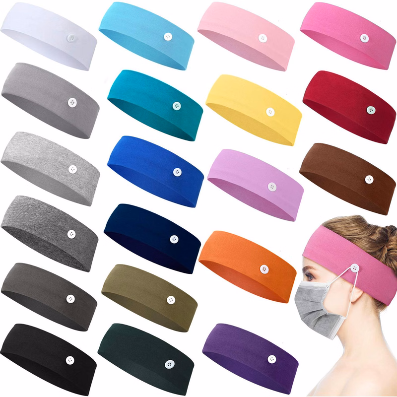 Sports Headband With Buttons
