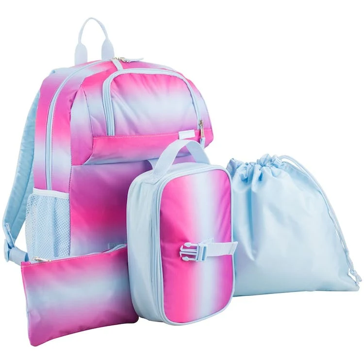 18" Backpack Combo Sets - 4 Pieces Pastel Ombre 1