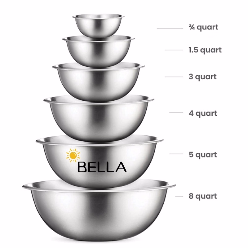 Stainless Steel Mixing Bowls (Set of 6)