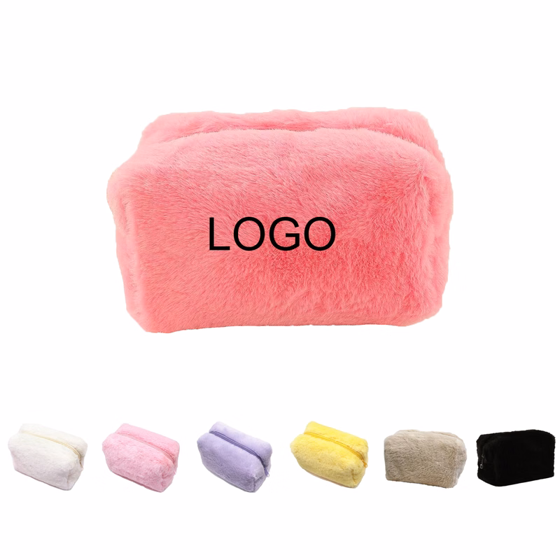 Cute Plush Pencil and Makeup bag
