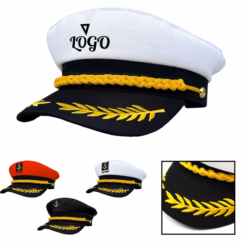 Cotton Nautical Captain Hat MOQ 20