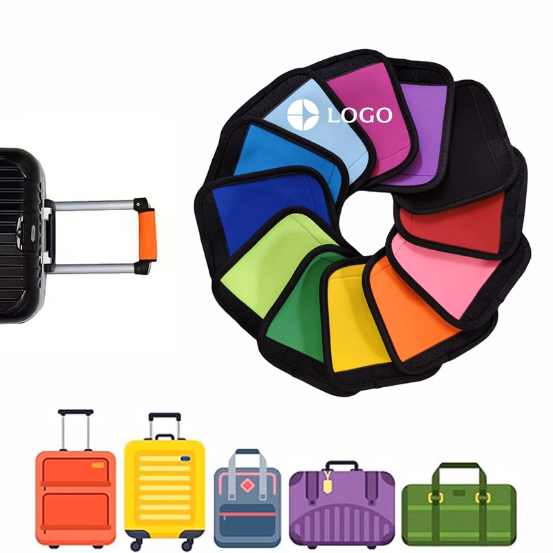 Bright Color Neoprene Handle Wraps for Luggage Tags