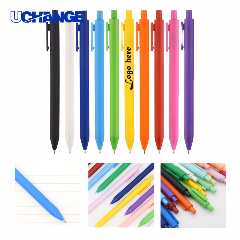 Customizable Macaron Color Click Ballpoint Pen for Stationery