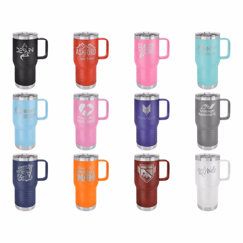 Polar Camel 20 oz. Vacuum Insulated Travel Mug with Slider Lid