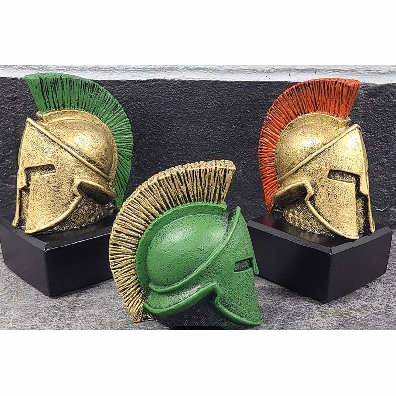 Spartan Helmet On Black Base
