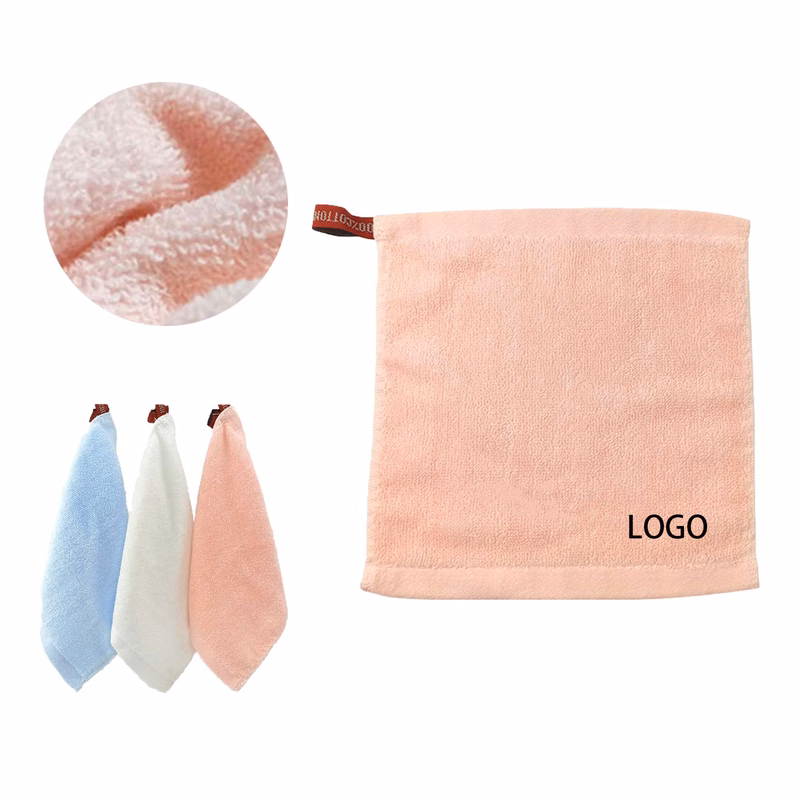 MOQ 50 Portable Cotton Square Towel