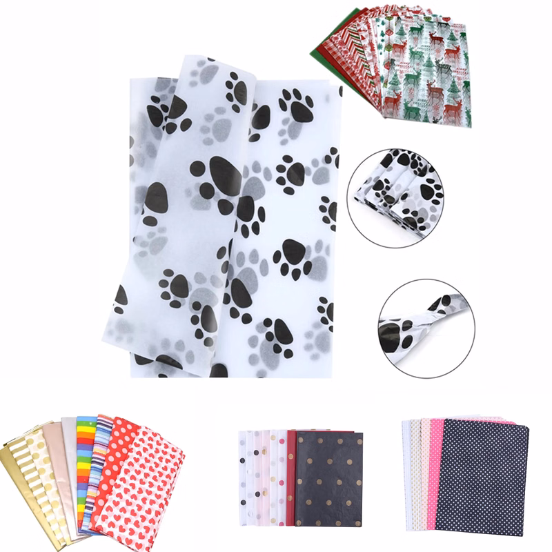 Custom Printed Tissue Paper For Gift Wrapping MOQ 100pcs