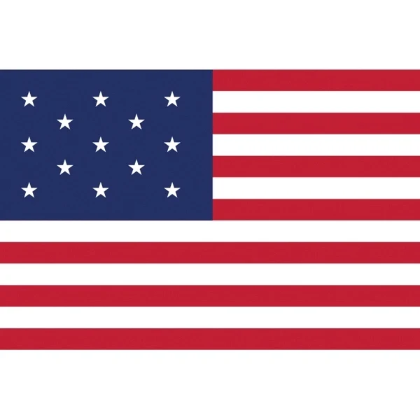 Historical US 13 Stars Flag 1