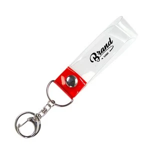 Bright And Clear Colored PVC Keychain Key Ring 1