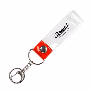 Bright And Clear Colored PVC Keychain Key Ring