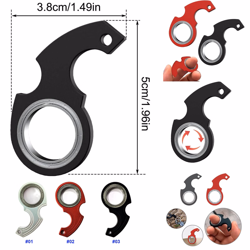 Keychain Spinner Fidget Keychain