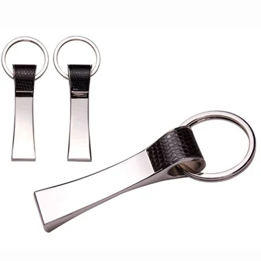 NP Leatherette Metal Keychain 1